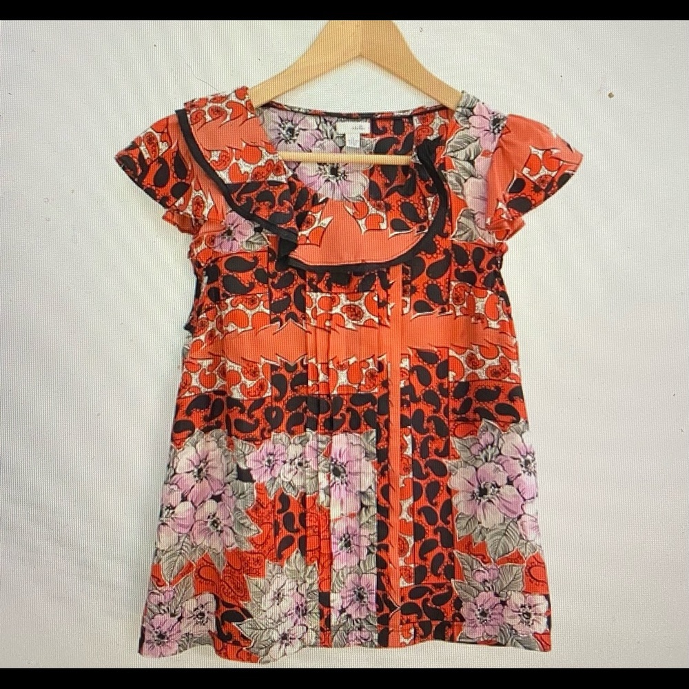 Anthropologie Odille Breeze Blown Silk Blouse